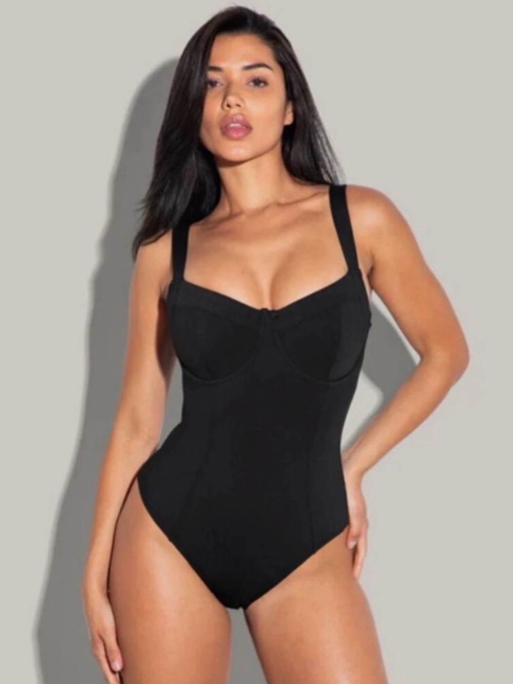 NWT  TA3 Black Lifty One-Piece Swimsuit XL